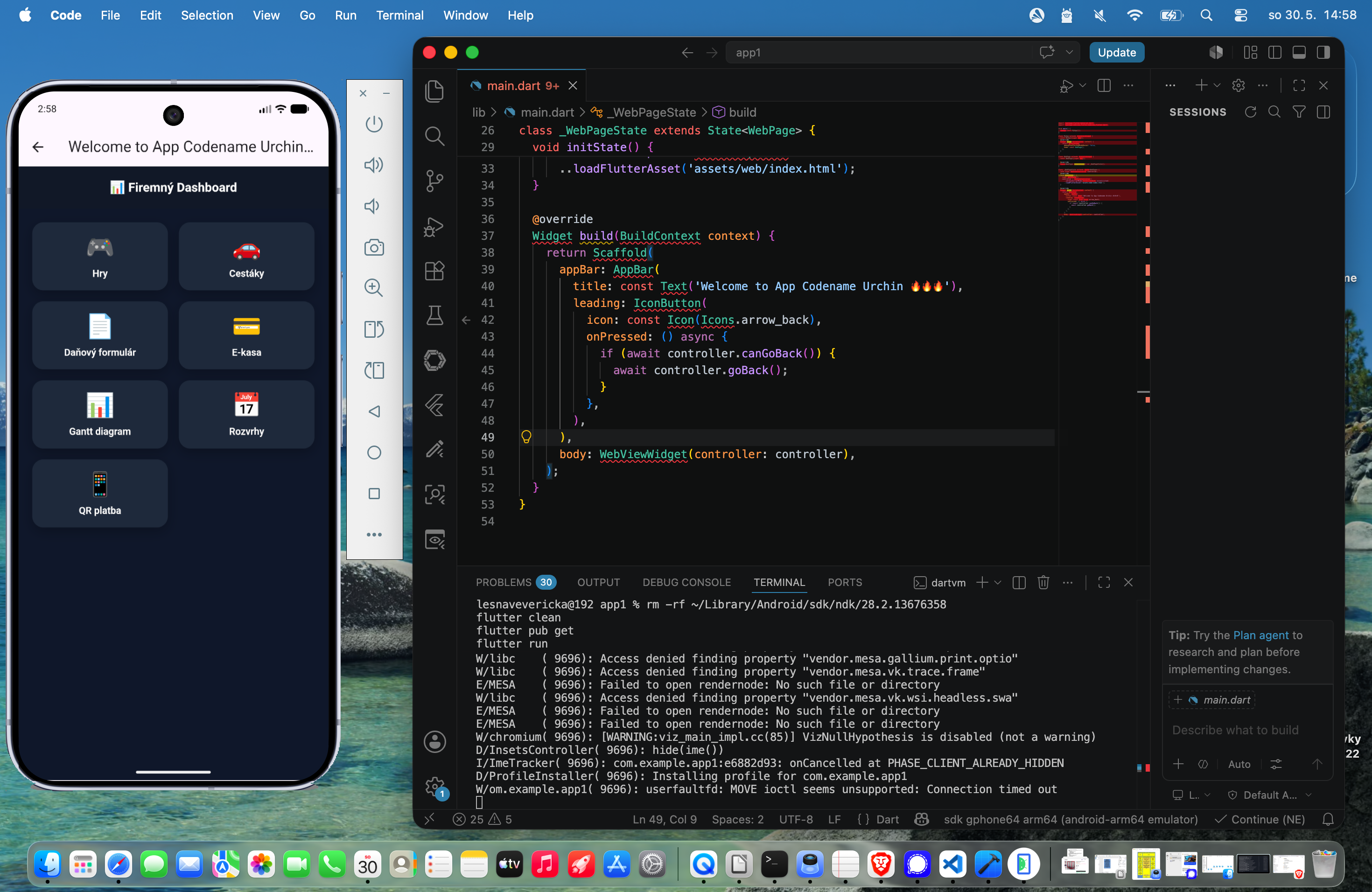 Codename Urchin - Alebo ako som sa dnes hral s Flutter pre Android mobily